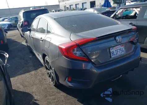 2019 Honda Civic Sport z USA, uszkodzony, nr VIN 2HGFC2F8XKH572302